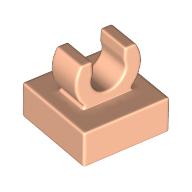 PLATE 1X1 W. UP RIGHT HOLDER: {светло нуга}