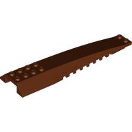 BRICK 4X16 W/ BOW AND ANGLE: {червеникаво-кафяв}