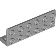 PLATE 1X6, W/ 1.5 PLATE 6X2, UPWARDS: {умерено каменно сив}