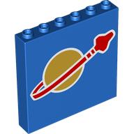 WALL ELEMENT 1X6X5, NO. 47: {ярко син}