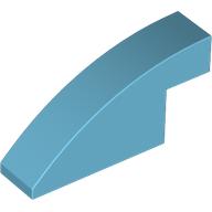 BRICK 1X4X1 2/3, OUTSIDE HALF BOW: {умерено небесносин}