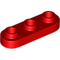 PLATE 1X3, ROUNDED, NO. 1: {ярко червен}