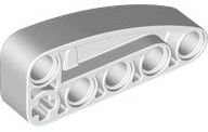 Technic, Liftarm, Modified L-Shape Quarter Ellipse Thick 2 x 5: {бял}
