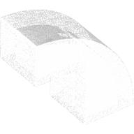 BRICK 1X2X1 2/3, BOW W/ CUTOUT, NO. 1: {прозрачен опал}