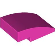 BRICK, W/ HALF BOW 2X3, W/ CUT: {ярко пурпурен}