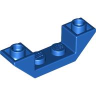 ROOF TILE 1X4, INV., DEG. 45, W/ CUTOUT: {ярко син}