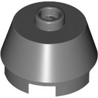 2X2 ROUND,SLOPE BRICK W. KNOB: {тъмно каменно сив}