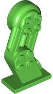 Large Figure Leg Left with Black Rotation Joint Pin: {ярко зелен}