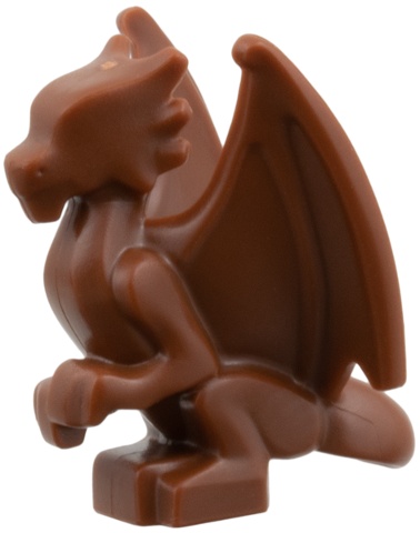 Dragon, Baby, Perched with Folded Wings: {червеникаво-кафяв}