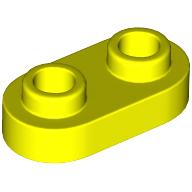 PLATE 1X2, ROUNDED, NO. 1: {пъстро жълт}