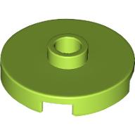 PLATE ROUND W. 1 KNOB: {ярко жълто-зелен}