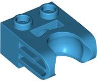 Technic, Brick Modified 1 x 2 with Hole and Ball Socket: {тъмно небесносин}