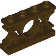 FENCE 1X4X2 W/ 4 KNOBS, NO. 1: {тъмно кафяв}