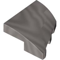 PLATE 2X2X2/3, HALF BOW, W/ CUT, LEFT: {металическо сребрист}