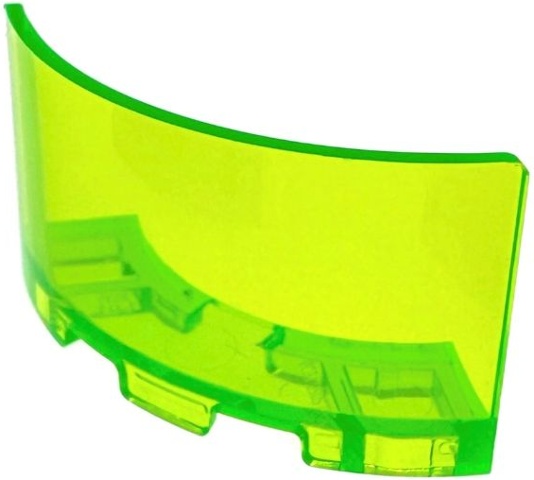 Panel 3 x 3 x 2 Corner Convex: {прозрачно ярко зелен}
