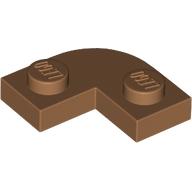 PLATE 2X2, 1/4 CIRCLE, W/ CUT OUT: {умерен нуга}