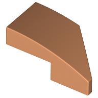 LEFT PLATE 1X2, W/ BOW, 45 DEG. CUT: {нуга}