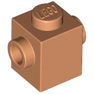 BRICK 1X1 W. 2 KNOBS: {нуга}