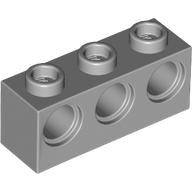 BRICK 1X3 W/ 3X4.85 HOLE: {умерено каменно сив}