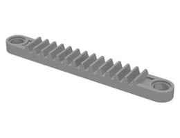 Technic, Gear Rack 1 x 8 with Holes: {сив}