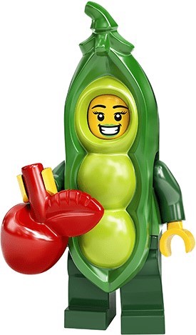 Мини фигурки - Серия 20 - Момиче в костюм на грахова шушулка