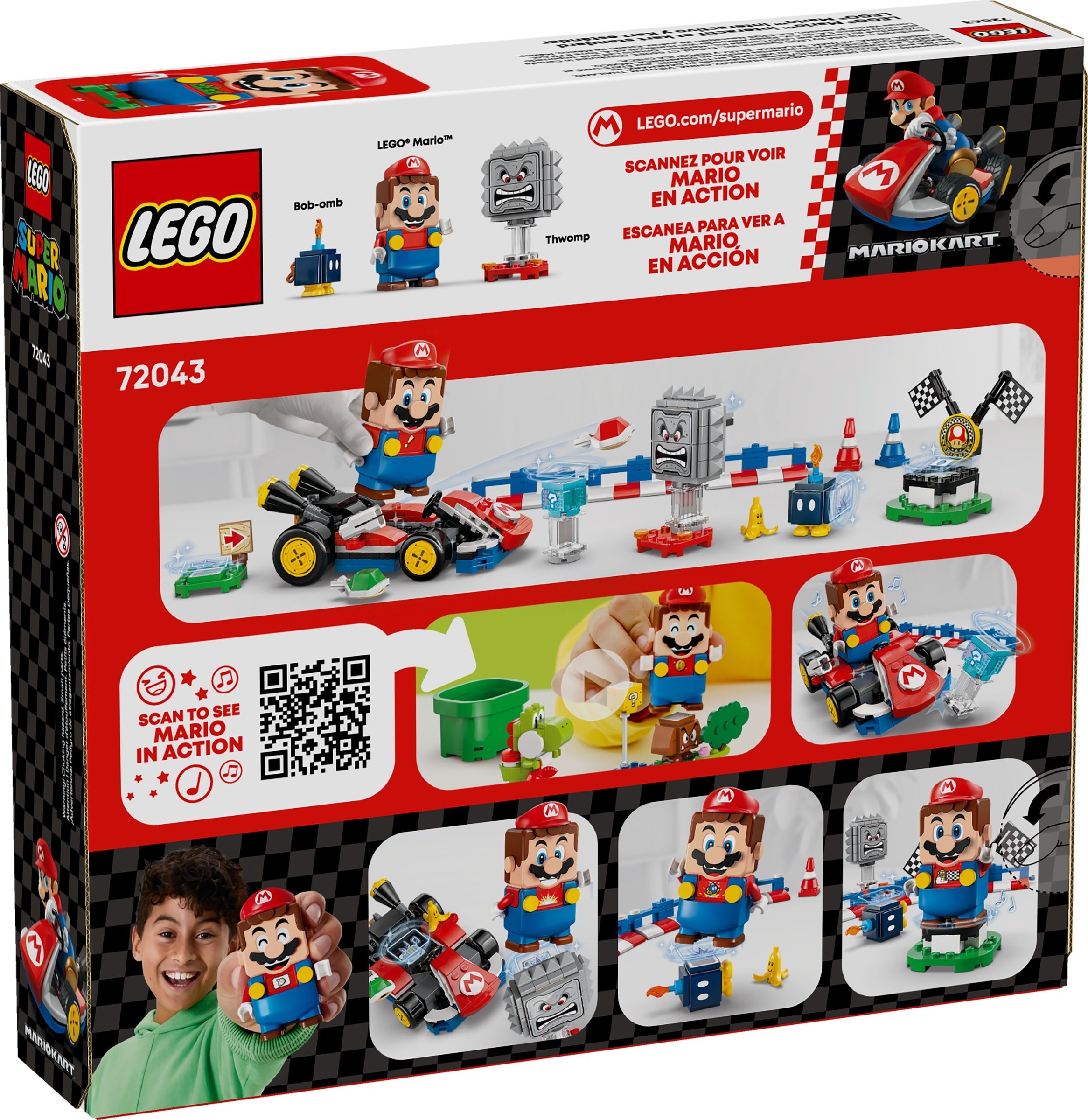 Mario Kart™ – Интерактивна фигура LEGO® Mario™ и Standard Kart – СУПЕР МАРИО
