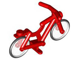 Bicycle (2-Piece Wheels): {ярко червен}