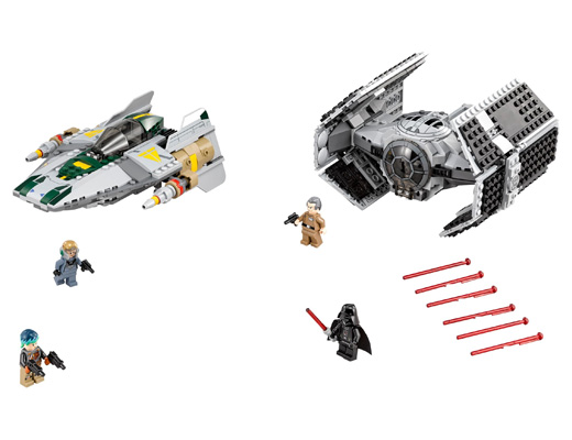 Vader's TIE Advanced vs. A-wing Starfighter – СТАР УОРС