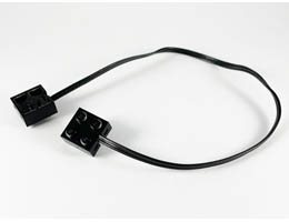 Electric, Wire with Brick 2 x 2 x 2/3 Pair, 36 Studs Long: {черен}