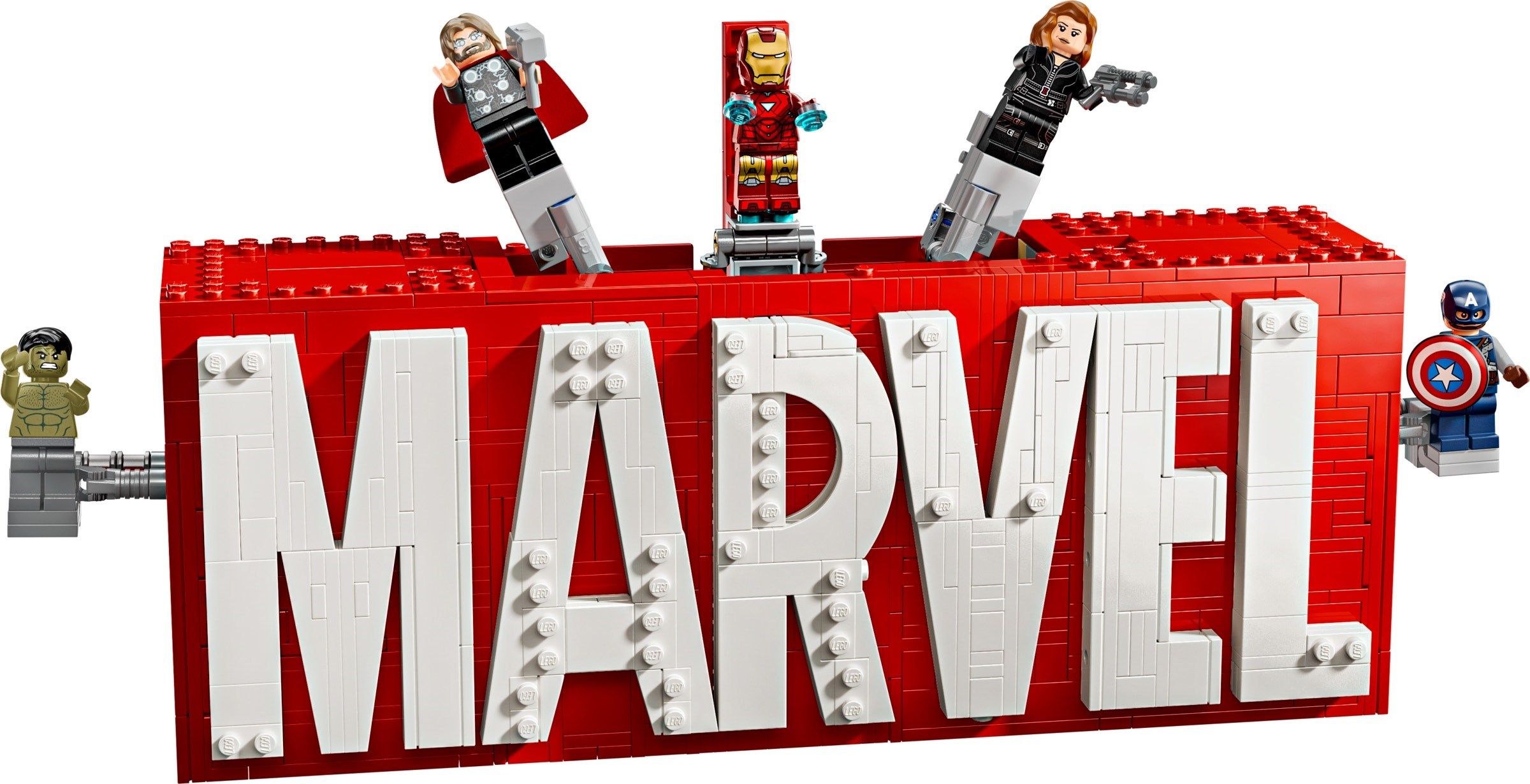 Лого на MARVEL и минифигури – СУПЕР ГЕРОИ МАРВЕЛ