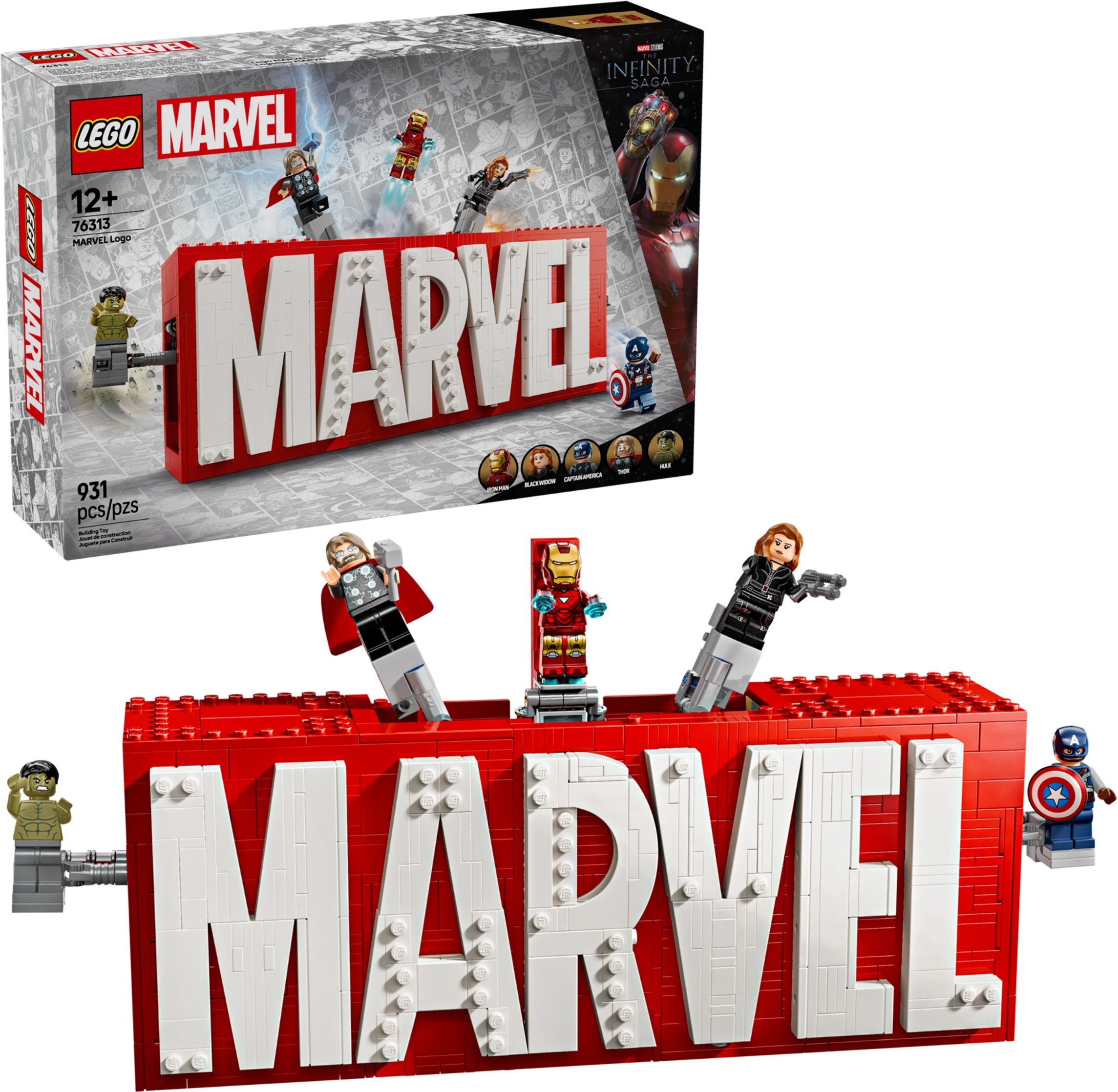 Лого на MARVEL и минифигури – СУПЕР ГЕРОИ МАРВЕЛ