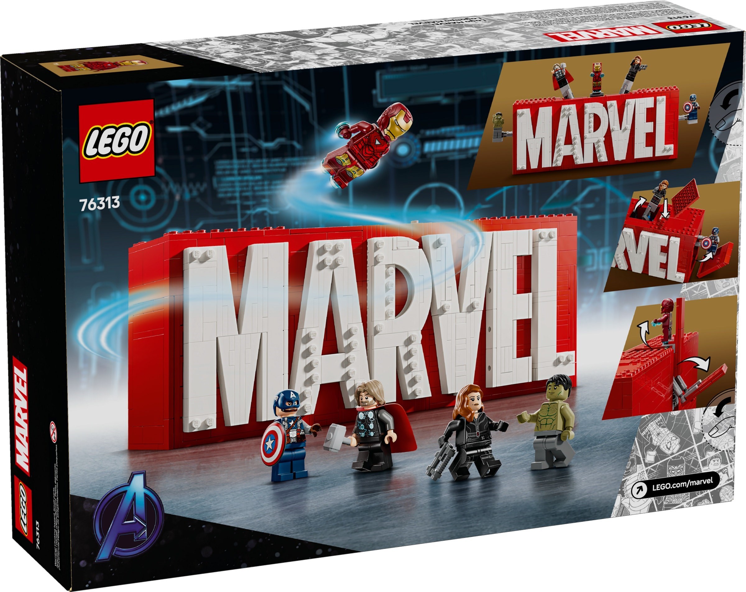 Лого на MARVEL и минифигури – СУПЕР ГЕРОИ МАРВЕЛ