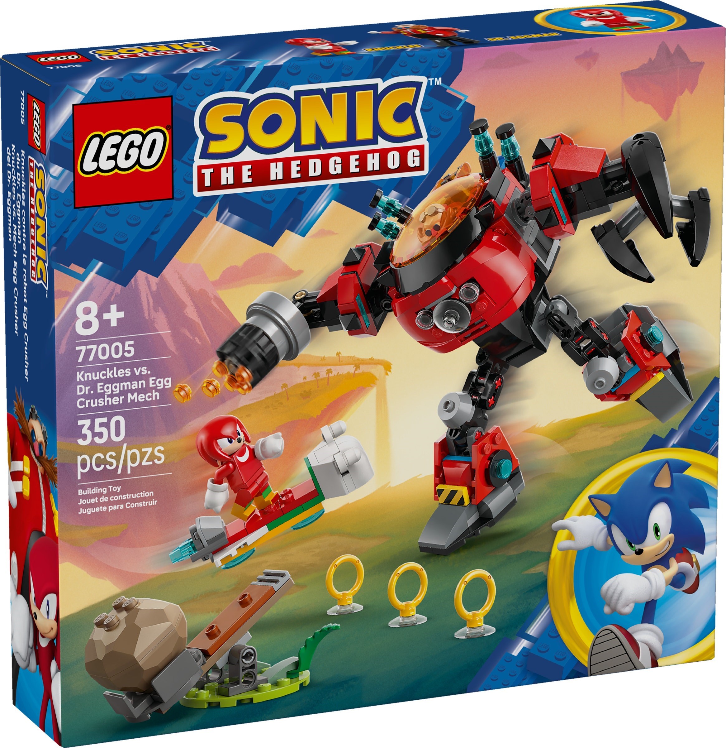 Knuckles срещу робот Dr. Eggman Egg Crusher – ТАРАЛЕЖЪТ СОНИК