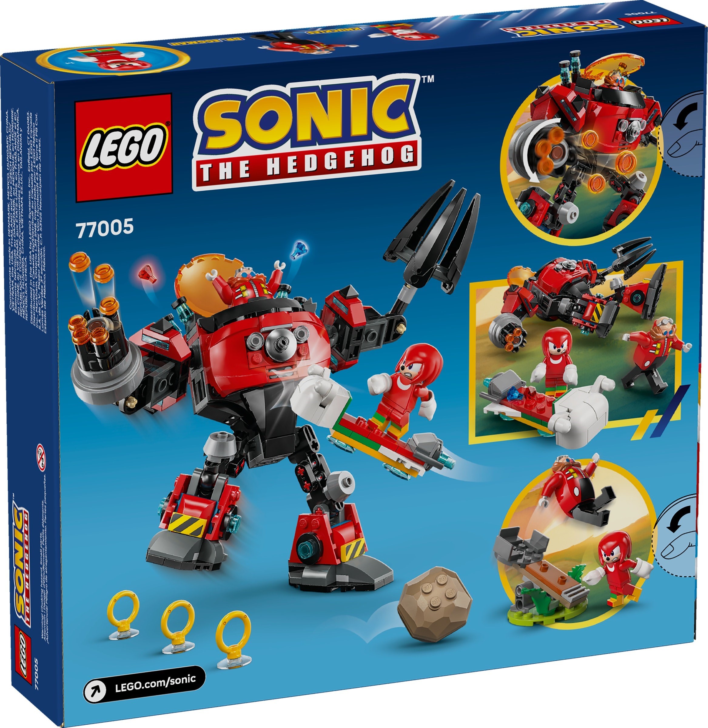 Knuckles срещу робот Dr. Eggman Egg Crusher – ТАРАЛЕЖЪТ СОНИК