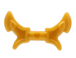 Minifigure, Weapon Hook with Double Blades, Handle Barbs: {топло златист}