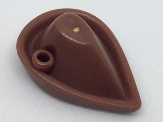 Minifigure, Headgear Hat, Forestmen's (Reissue with Blind Hole for Feather): {червеникаво-кафяв}