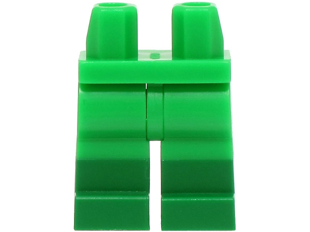Hips and Legs with Molded Green Lower Legs / Boots Pattern (BAM): {ярко зелен}