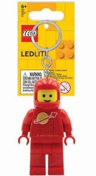 LED Ключодържател-фенерче – Класическа космическа минифигурка (космонавт) – Червен – ПРИСПОСОБЛЕНИЯ