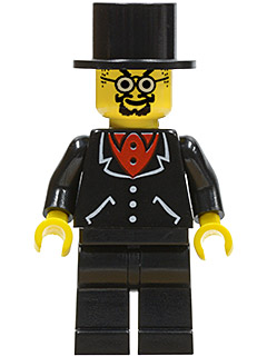 Lord Sam Sinister - Suit with 3 Buttons Black - Black Legs, Top Hat – ПРИЛЮЧЕНЦИ