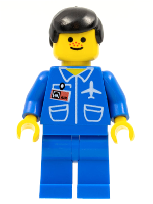 Airport - Blue, Blue Legs, Black Male Hair – ГРАДСКИ