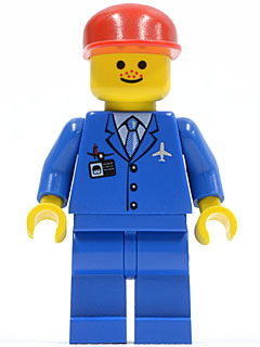 Airport - Blue 3 Button Jacket & Tie, Red Cap, Freckles – ГРАДСКИ