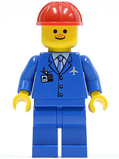 Airport - Blue 3 Button Jacket & Tie, Red Construction Helmet, Freckles – ГРАДСКИ