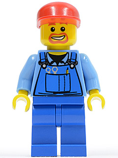 Overalls with Tools in Pocket Blue, Red Cap – ГРАДСКИ