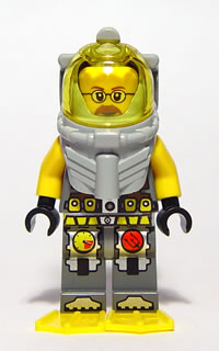 Atlantis Diver 6 - Jeff Fisher - With Yellow Flippers and Trans-Yellow Visor – АТЛАНТИС