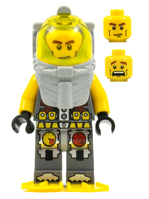 Atlantis Diver 1 - Axel - With Yellow Flippers and Trans-Yellow Visor – АТЛАНТИС