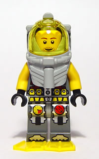 Atlantis Diver 4 - Lance Spears - With Yellow Flippers and Trans-Yellow Visor – АТЛАНТИС