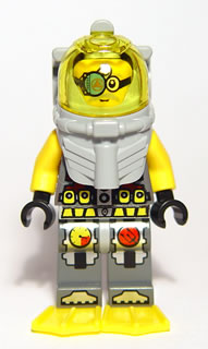 Atlantis Diver 7 - Brains - With Yellow Flippers and Trans-Yellow Visor – АТЛАНТИС