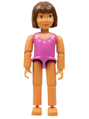 Belville Female - Dark Pink Swimsuit and Brown Hair – БЕЛВИЛ