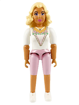 Belville Female - White Top with Green Leafy Collar Pattern, Light Yellow Hair – БЕЛВИЛ