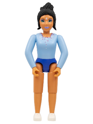 Belville Female - Snow Queen, Bright Light Blue Top, Black Hair – БЕЛВИЛ